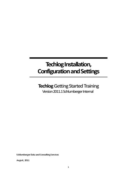 Schlumberger Techlog 2018.2 Portable