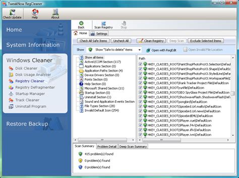 TweakNow RegCleaner 2.0.0 Download